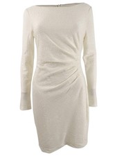 Vince Camuto Women's Sequined Sheath Dress (14, Ivory) 689886589924