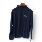 Peter Millar Ole Miss Rebels Perth Quarter Zip Pullover Men's Large L Navy Blue