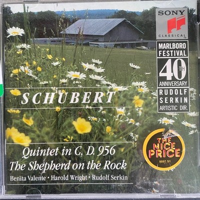 Schubert   Quintet C D.956 / Shepherd on Rock CD 1990 Classical Sony