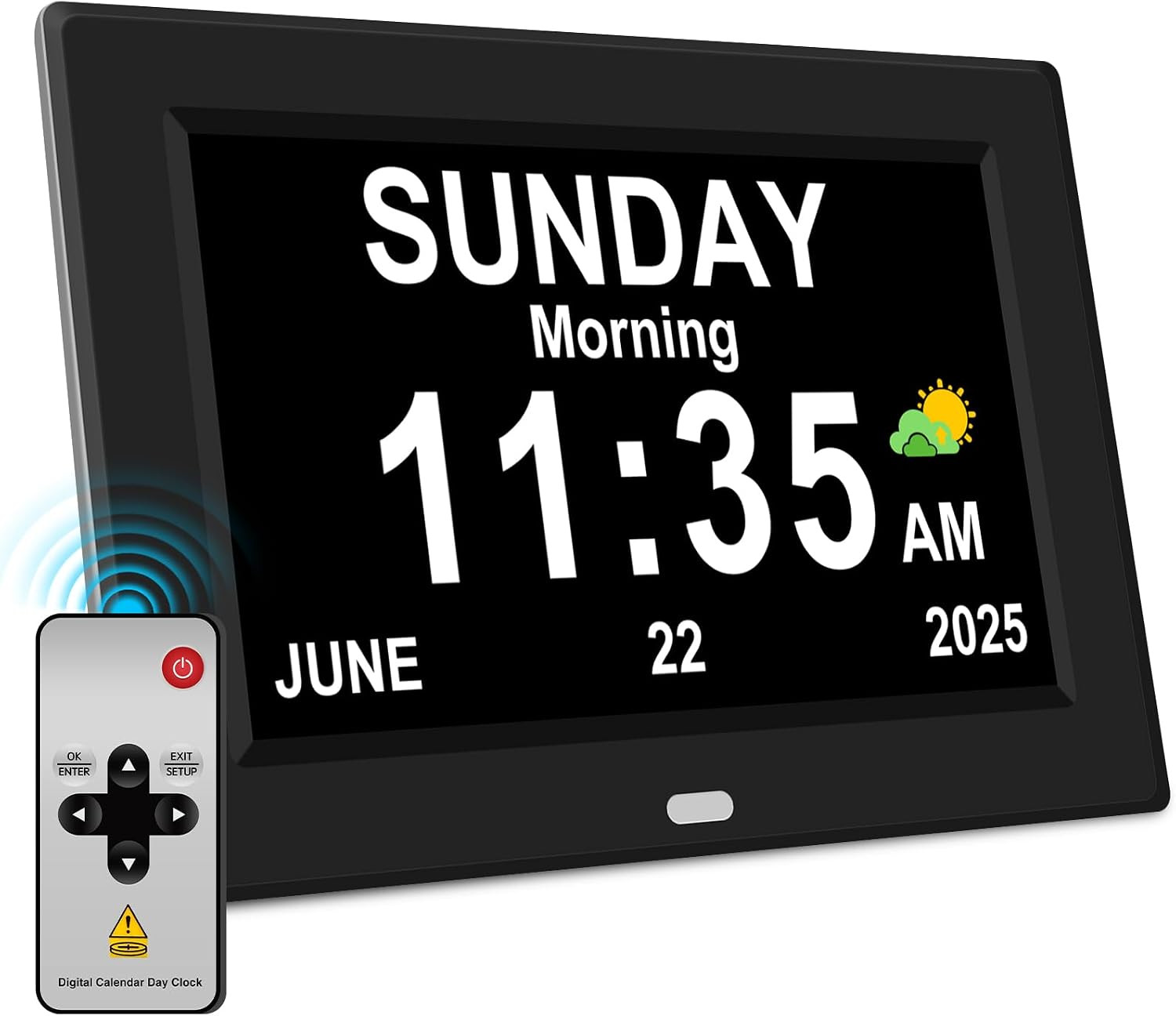 11'' Large Display Digital Alarm Clock for Seniors Date Day of Week Digital Cale