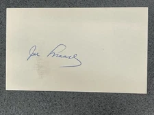 Joe Moore autographed 3 x 5 index card MLB Guaranteed to Pass