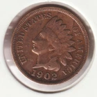 US Rare Old West 1902 Indian Head Penny Coin American Collection Shield Cent USA