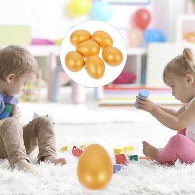 6PCS Easter Theme Party Ei Helle Ostereier Perfekt für Osterei Jagd Ei