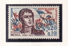 🦬Timbre France N°1371 - Luxe ** - Etienne Méhul Compositeur -  MNH** - 1963🦬