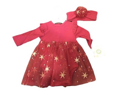 NWT Little Me Sz 3m Girls Tutu Bodysuit  Red