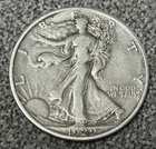 1929 D Walking Liberty Silver Half Dollar 50C | Walker Coin - 90% Silver