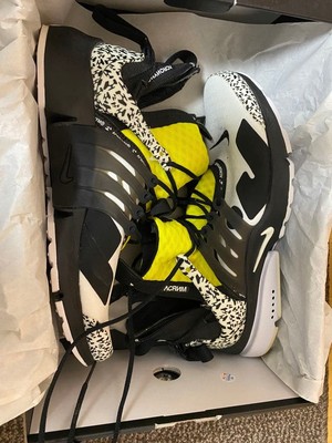Men 9.5US Acronium Nike Air Presto Mid White Black Dynamic Yellow