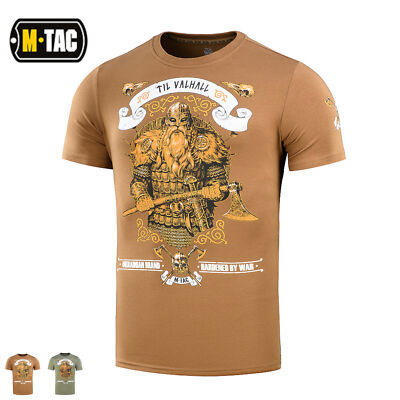 M-Tac  Wikinger-T-Shirt Wikinger mit einer Axt in seinen Händen