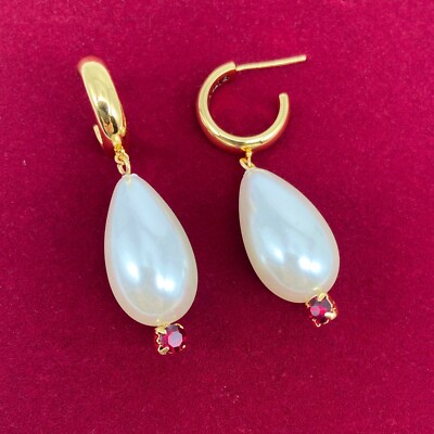 Simone Rocha Gold Plated Pearl Earrings