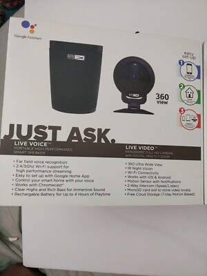 Portable Google Assistant Altec Lansing Live Video Camera Altec