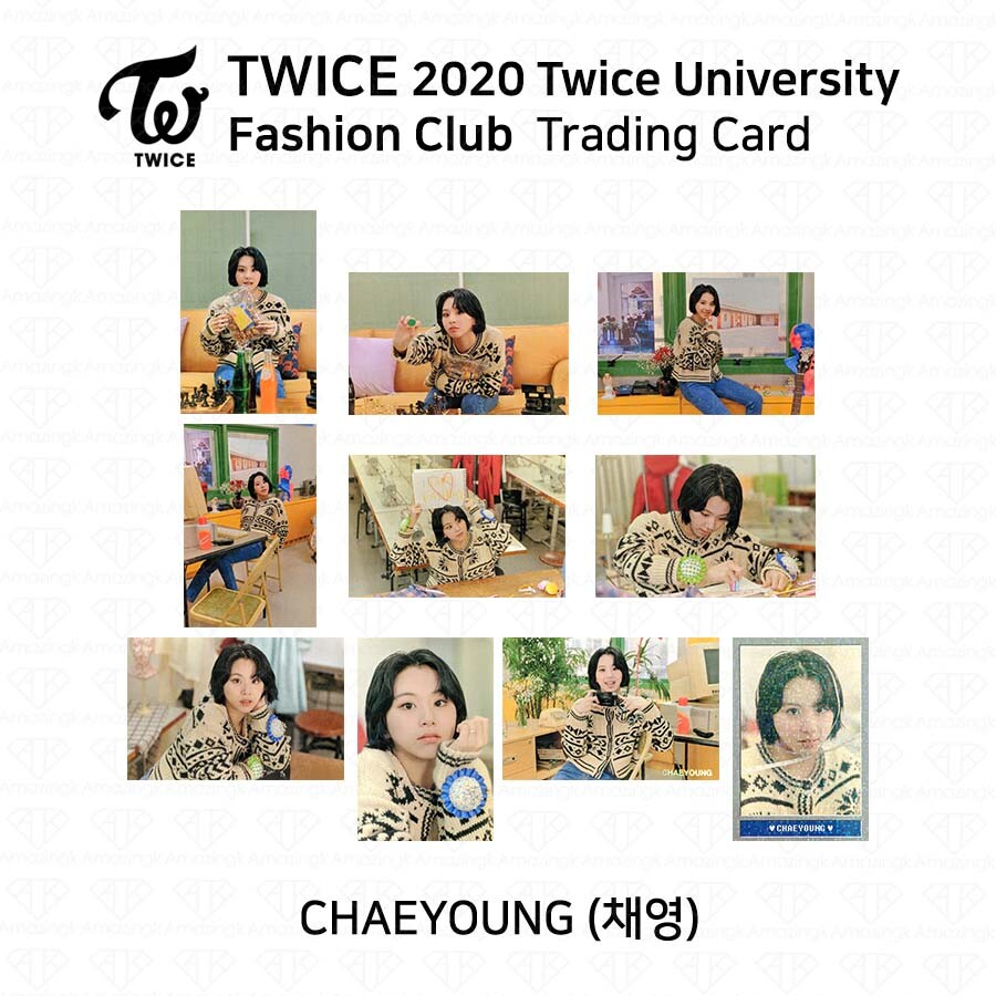 TWICE 2020 University Fashion Club Trading Card Photocard