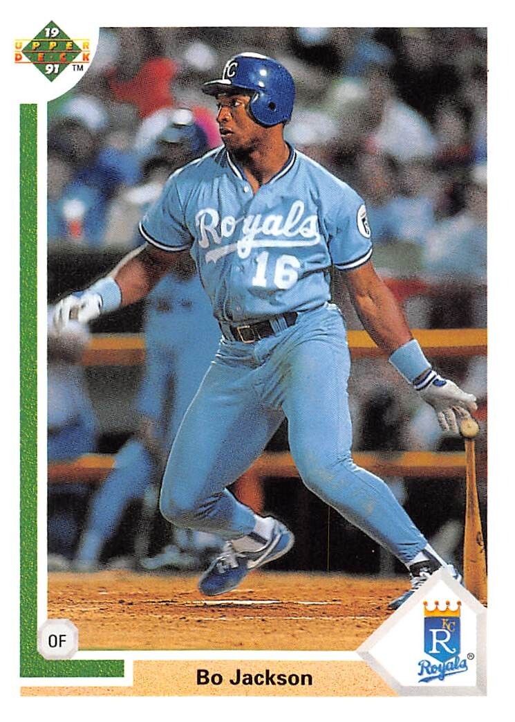 1991 Upper Deck #545 Bo Jackson Kansas City Royals 🔥⚾🔥