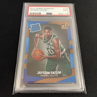 RATED ROOKIE 2017 Panini Donruss JAYSON TATUM Card #198 Celtics