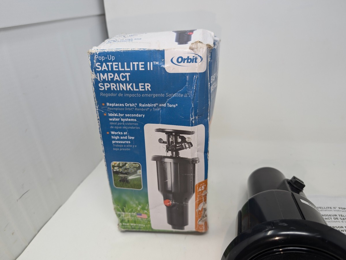 Orbit Zink-Schlagsprinkler | Bis 24,4 M Durchmesser, Verstellbarer Winkel | Für Große Rasenflächen