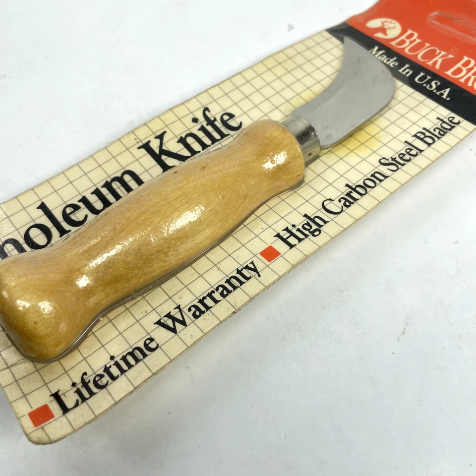 BUCK BROS Linoleum Knife Blade (MADE IN USA) 40412 High Carbon Steel NEW SEALED - Image 2 of 4