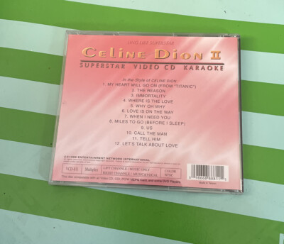 Celine Dion songs : Celine Dion II Superstar Video CD VCD Ka CD | eBay