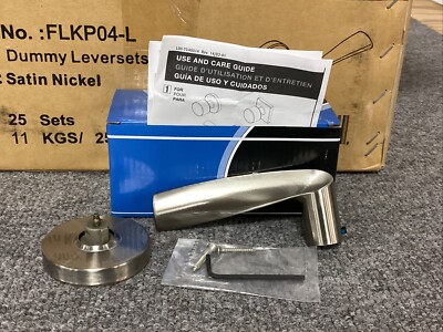 PAMEX TAHOE FLKP04-L SATIN NICKEL DUMMY LEVERSETS CASE OF 25