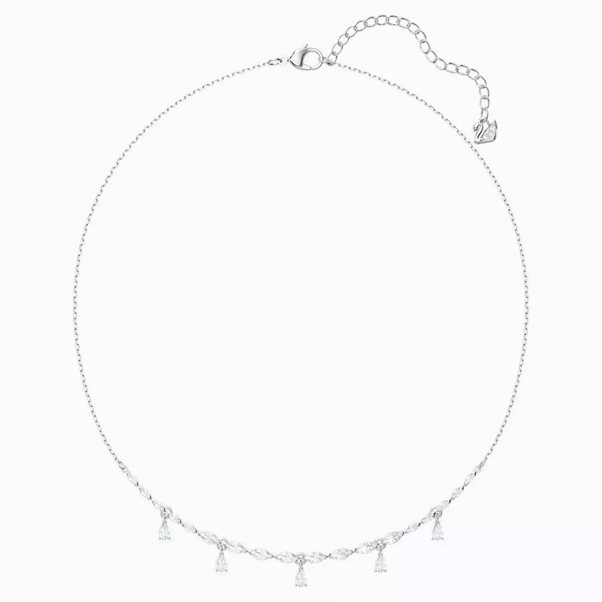 Swarovski Crystal Jewelry LOUISON NECKLACE White Rhodium