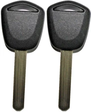 2 NEW FOR ACURA HONDA REPLACEMENT TRANSPONDER CHIPPED UNCUT BLADE KEY BLANK HO03
