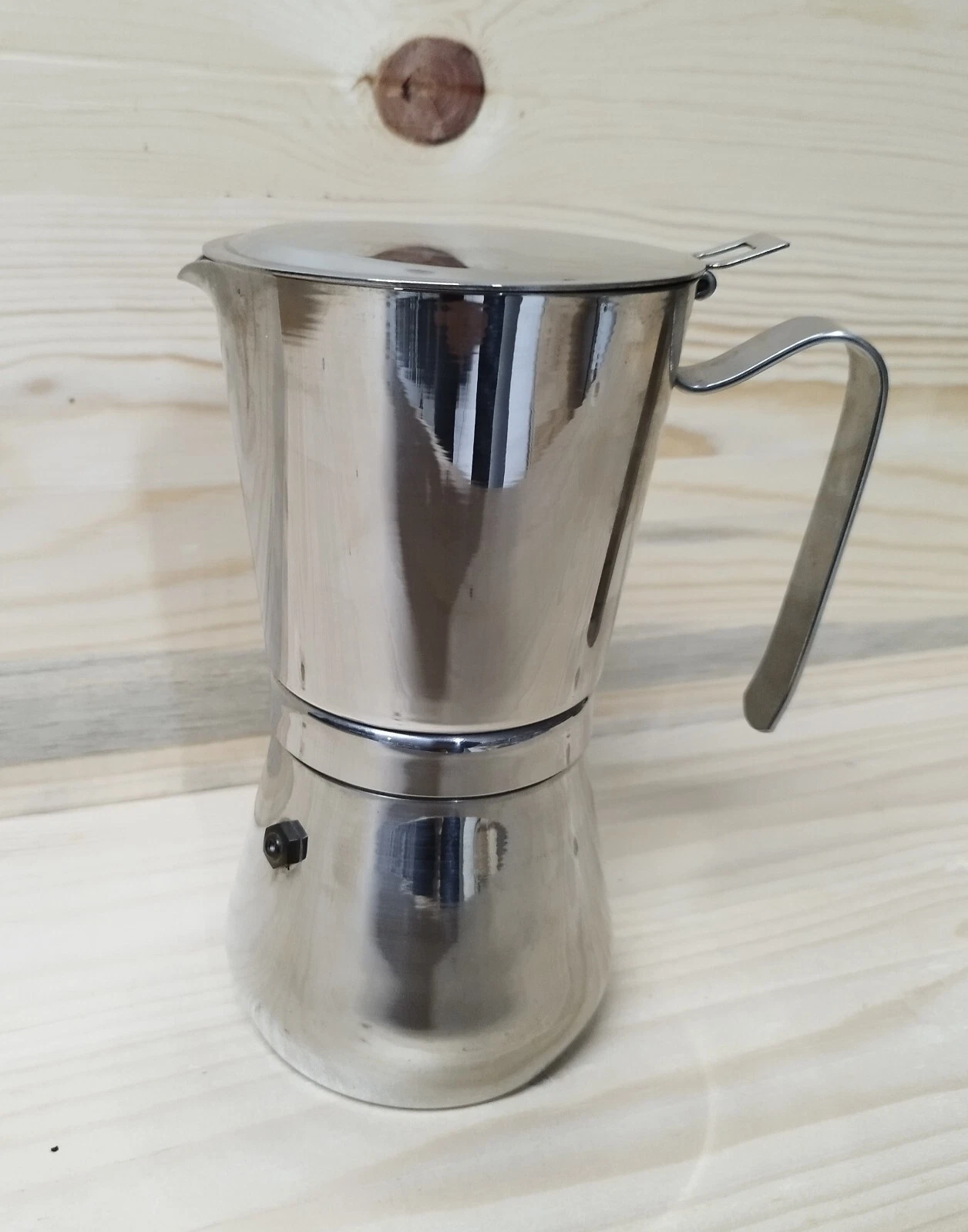 IRMEL COFFEE MAKER 6/3 CUPS STEEL 18/10 NOVA STAINLESS STEEL VINTAGE 80s unobtainable