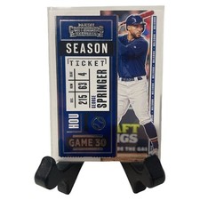 George Springer 2020 Draft Ticket Blue #22 Astros Toronto Blue Jays