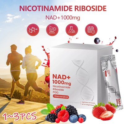 ZOOONE NR1000-NAD+ Berry Flavor Drink Mixfor kin Aging upport, Energy, and Focu-30Pack