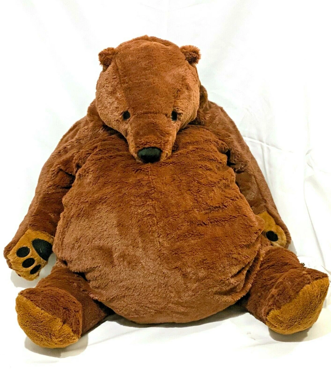 IKEA Djungelskog ORIGINAL Large Bear Soft toy Brown 100cm Animal Stuffed Teddy