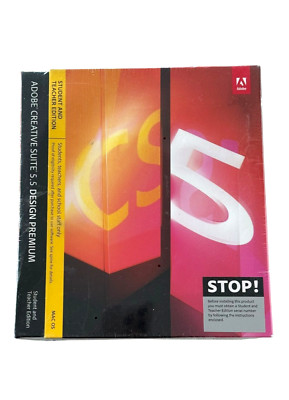 Adobe Creative Suite 5.5 Design Premium MAC Student & Teacher Full VersionSEALED