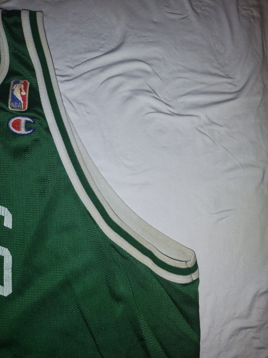 Vintage 90's Boston Celtics Ron Mercer #5 Green Champion Jersey