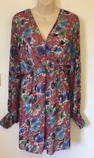 Size 18   BOOHOO   Floral Print Sheer Boho Dress