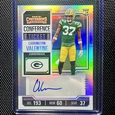 2023 Panini Contenders NFL Football CARRINGTON VALENTINE Rookie Auto RC /75