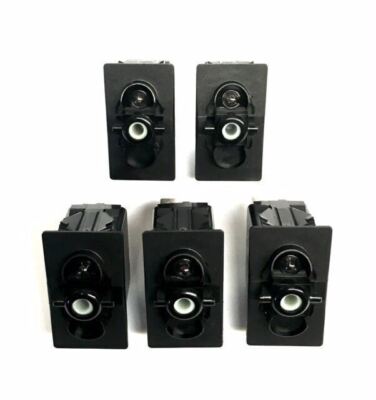 5 Pack Carling Technologies Sealed Rocker Switches ON   OFF SPST. V1D1-B60B-0...