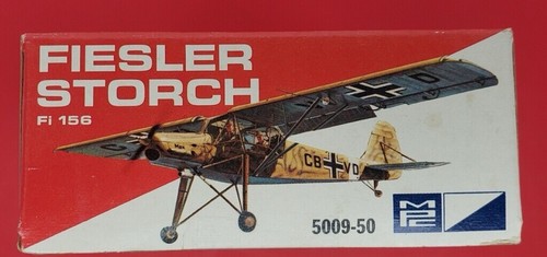 Vintage MPC Fiesler Storch Airplane FI 156 1:72 Scale w/Modular Stand Model Kit - Picture 4 of 8