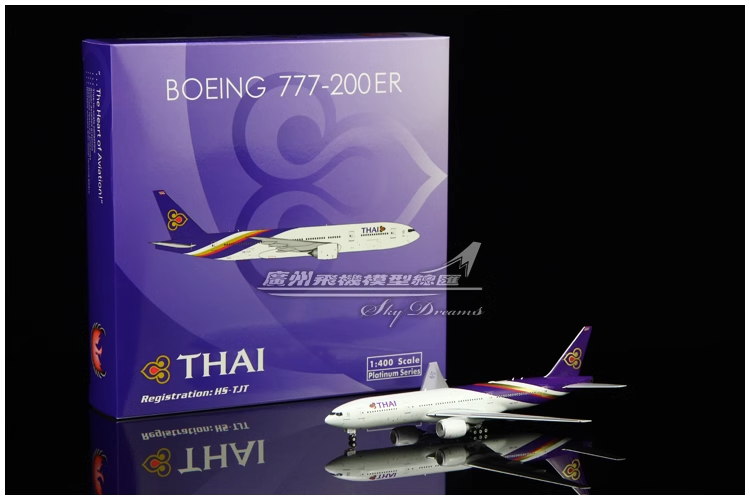 1:400 Phoenix THAI BOEING 777-200ER Passenger Airplane Diecast