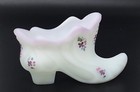 Fenton Art Glass Milk Glass Victorian Slipper Shoe Hand Painted Artist Signed 3" — photo 7