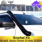<!--F#f_0-->To suit Isuzu Dmax 2020+ with Black Powder Coated Stainless Steel Snorkel Kit<!--F/-->