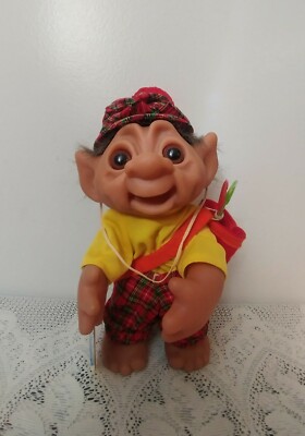 Vintage Thomas Dam Golfer Troll Doll 1977 Made In Denmark w/ Tag