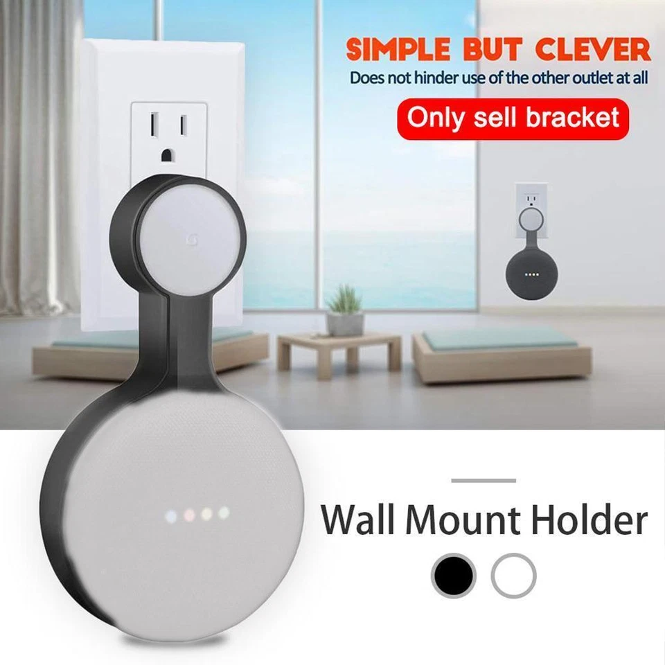 Outlet Wall Mount Stand Hanger Holder For Googles Assistant Voice Home Sale New - Image 2 of 4