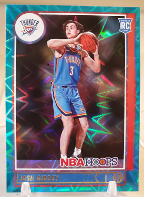 2021 NBA Hoops Prizm JOSH GIDDEY Blue Refractor #202 Rookie Card THUNDER RC SP