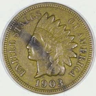 ***VINTAGE U.S. BRONZE***1903 INDIAN HEAD PENNY BETTER DATE VF Y246