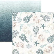 Uncharted Waters - Oceanic,  DS, Scrapbook Paper, Kaisercraft P2847
