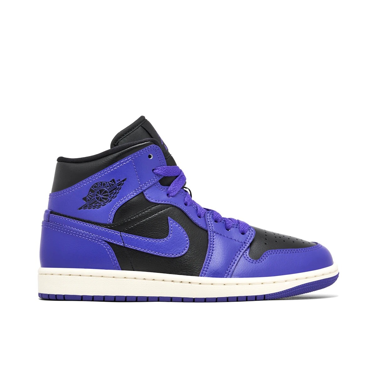 Womens Nike Air Jordan Mid Trainers BQ6472 051 Purple/Black Size