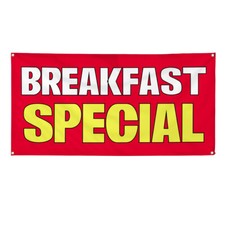 Vinyl Banner Multiple Sizes Breakfast Special Advertising Printing A Outdoor