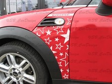 Kotfl�gel-Aufkleber Fender Decal STARS f. BMW MINI COOPER R56 STERNE One Works