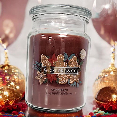 Wickford & Co Luxury Scented Candle 18oz Glass Jar Fragrances Burns upto 95hr - Picture 9 of 53