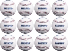 Ballistic Leather Pitching Machine Baseballs | Durable Leather Construction for