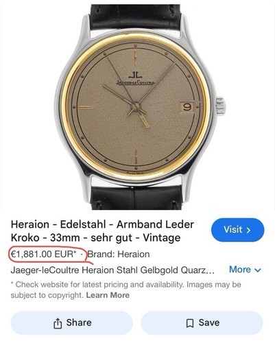 ✅ RARE Jaeger-LeCoultre Quartz Watch 18K Gold Bezel Gray Patina Dial SWISS ✅ - Picture 15 of 16