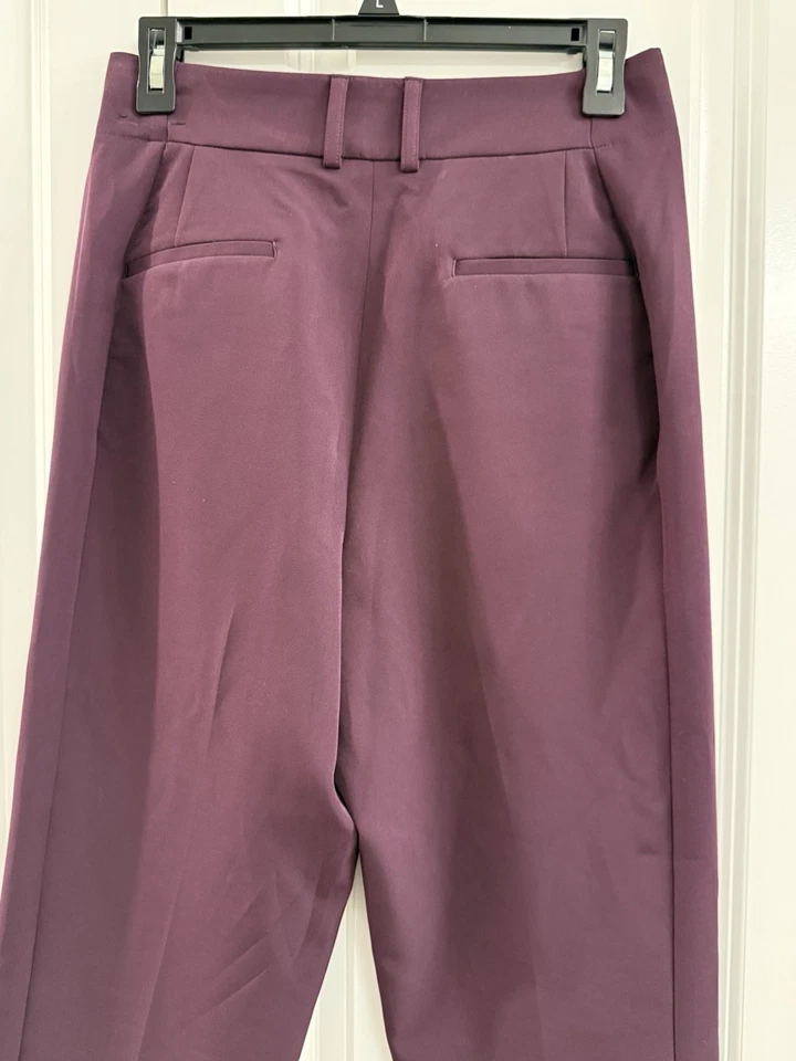 Calça social feminina Express ameixa profunda tamanho 2 curta - Imagem 4 de 4