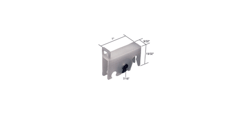 CRL G3097 7/16" Steel Sliding Window Roller for Alenco Windows - Picture 2 of 5