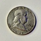 1952-D Franklin Half Dollar 90% Silver Circulated Coin #05